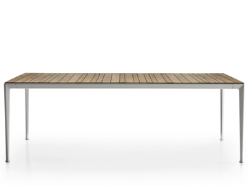 MIRTO OUTDOOR - Rectangular iroko garden table by B&B Italia Outdoor - view 2